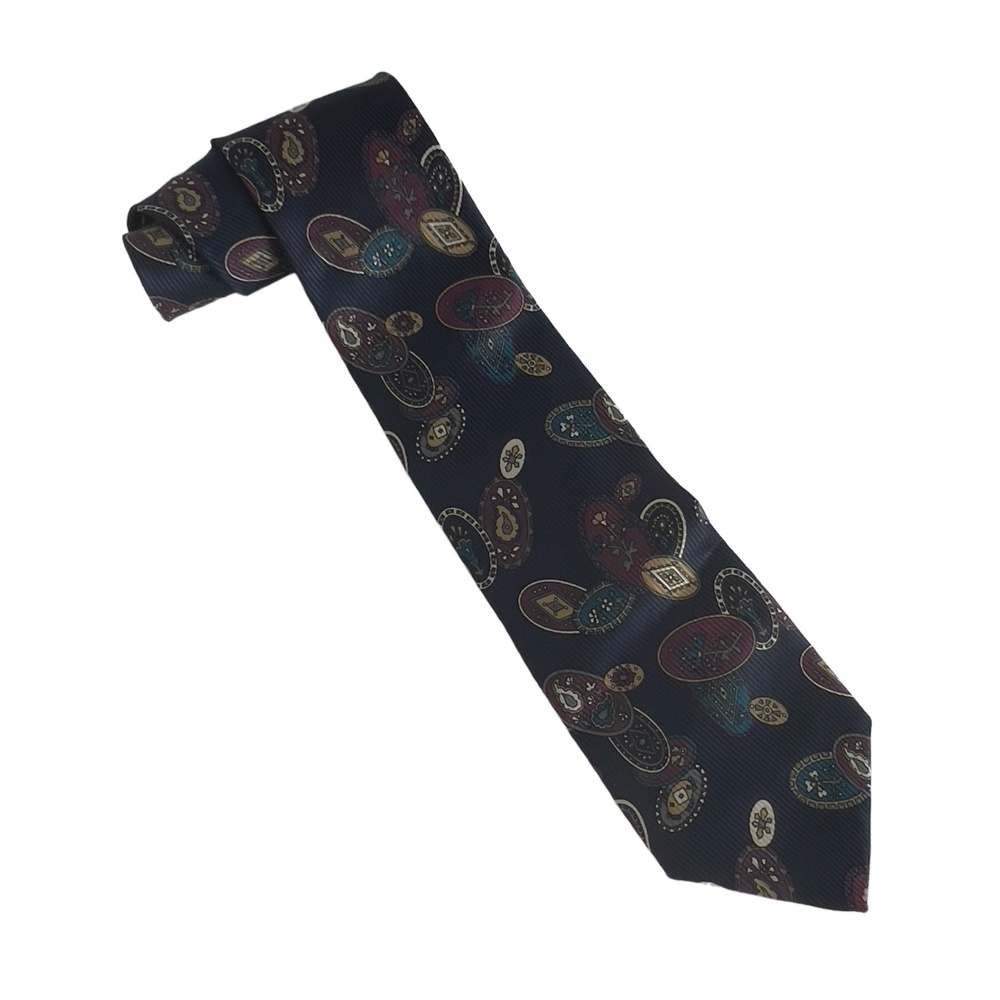 Robert Talbott Tie‎ Multicolor Geometric Pattern Silk Classic Mens Formal